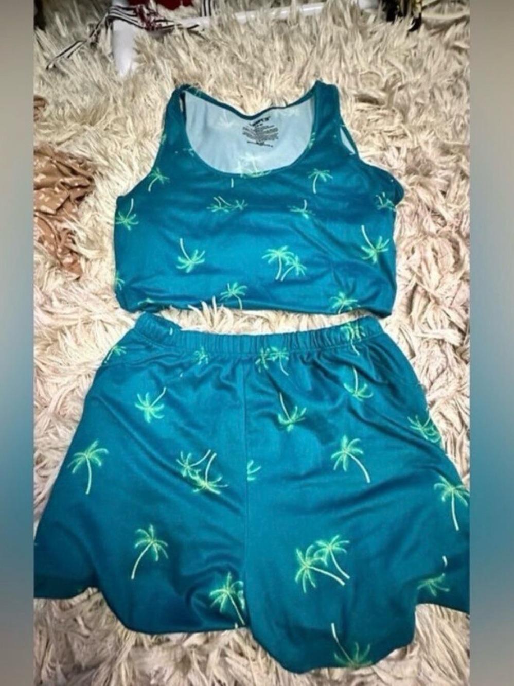 Blue Joyspun Women's Pajama Set